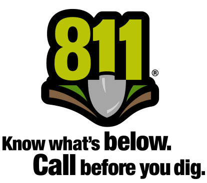 811 Know what's below. Call before you dig.