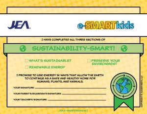 Sustainability-SMART certificate